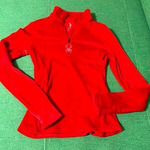 SPYDER since 1978 red velvet turtle neck